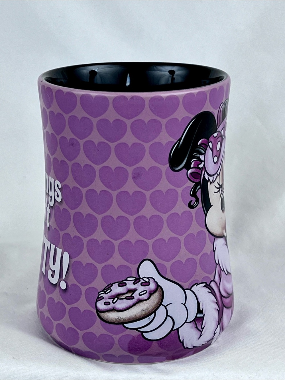 Disney Parks Minnie Mouse Mornings Arent Pretty Pink Coffee Mug Cup 16oz RETIRED - Picture 4 of 6
